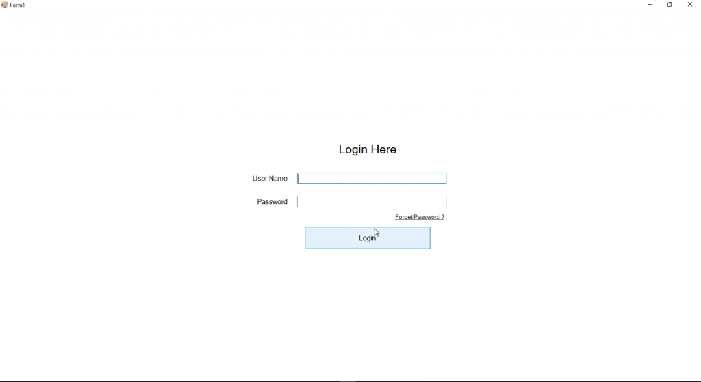 Login Form With User Authentication